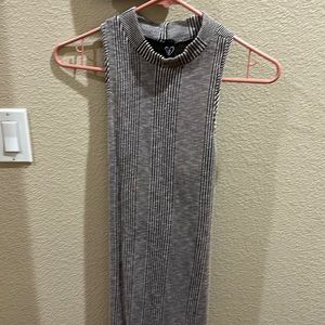 Turtle neck backless dress